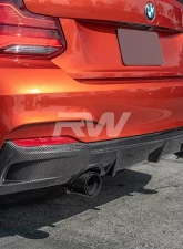 RW Carbon Exotics Style CF Rear Diffuser BMW F22 | F23 2014-2021                                     - bmwf22007 - Image 2