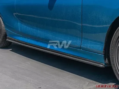 RW Carbon Fiber Side Skirt Extensions BMW F22 | F23 2014-2021 - bmwf22010