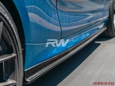 RW Carbon Fiber Side Skirt Extensions BMW F22 | F23 2014-2021 - bmwf22010