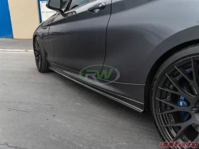 RW Carbon Fiber Side Skirt Extensions BMW F22 | F23 2014-2021 - bmwf22010