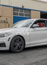 RW Carbon Exotics Style CF Front Lip Spoiler w/ SLiPLO Anti-Scrape Kit BMW F22 | F23 2 Series 2014-2021                                     - bmwf22014-1 - Image 2