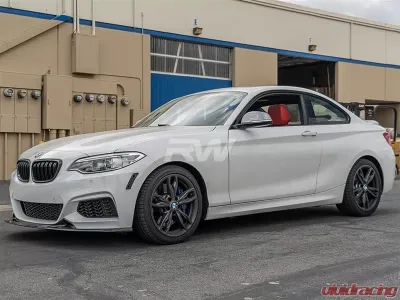 RW Carbon Exotics Style CF Front Lip Spoiler w/ SLiPLO Anti-Scrape Kit BMW F22 | F23 2 Series 2014-2021 - bmwf22014-1
