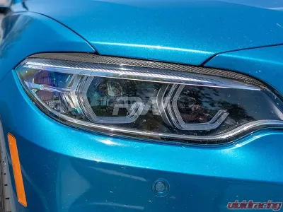 RW Carbon Fiber Eyelids w/ 3M Tape BMW F22 | F87 2014-2018 - bmwf22017-1