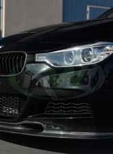 RW Carbon Varis Style Carbon Fiber Front Lip w/ SLiPLO Anti-Scrape Kit BMW F30 | F31 2012-2018                                     - bmwf30002-1 - Image 6