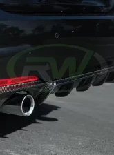 RW Carbon Performance Style Carbon Fiber Diffuser Single BMW F30 | F31 3 Series 2012-2018                                     - bmwf30008-1 - Image 6