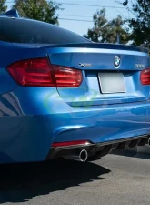 RW Carbon Performance Style Carbon Fiber Diffuser Single BMW F30 | F31 3 Series 2012-2018                                     - bmwf30008-1 - Image 2