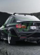 RW Carbon Performance Style Carbon Fiber Diffuser Single BMW F30 | F31 3 Series 2012-2018                                     - bmwf30008-1 - Image 4