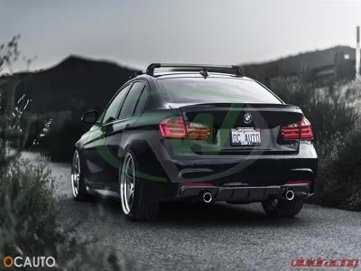 RW Carbon Performance Style Carbon Fiber Diffuser Single BMW F30 | F31 3 Series 2012-2018 - bmwf30008-1