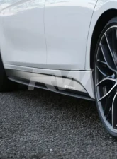 RW Carbon Fiber Side Skirt Extensions BMW F30 | F31 3 Series 2012-2018                                     - bmwf30009 - Image 5