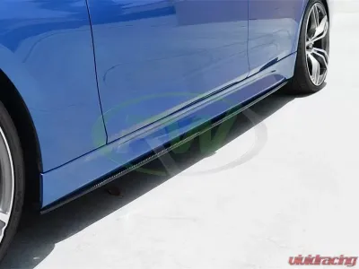 RW Carbon Fiber Side Skirt Extensions BMW F30 | F31 3 Series 2012-2018 - bmwf30009