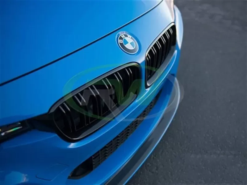 RW Carbon Double Slat Gloss Black Grilles BMW F30 | F31 2012-2018 - bmwf30028