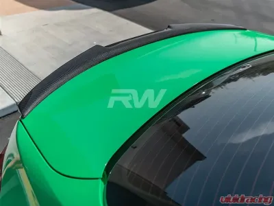 RW Carbon Style Carbon Fiber Trunk Spoiler w/ 3M Tape BMW M4 F30 | F80 2012-2020 - bmwf30033-1