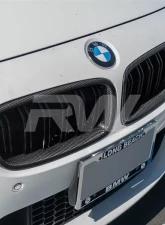 RW Carbon Double Slat Carbon Fiber Grilles BMW F30 | F31 2012-2018                                     - bmwf30036 - Image 5