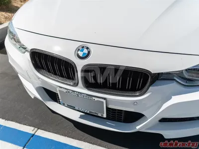 RW Carbon Double Slat Carbon Fiber Grilles BMW F30 | F31 2012-2018 - bmwf30036