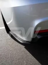 RW Carbon Fiber Rear Bumper Splitters BMW F30 2012+                                     - bmwf30045 - Image 3