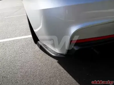 RW Carbon Fiber Rear Bumper Splitters BMW F30 2012+ - bmwf30045