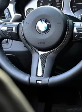 RW Carbon BMW Carbon Fiber Steering Wheel Trim M-Sport BMW X3 | X5 | X6 2009-2021                                     - bmwf32004 - Image 6