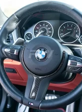RW Carbon BMW Carbon Fiber Steering Wheel Trim M-Sport BMW X3 | X5 | X6 2009-2021                                     - bmwf32004 - Image 4