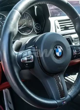RW Carbon BMW Carbon Fiber Steering Wheel Trim M-Sport BMW X3 | X5 | X6 2009-2021                                     - bmwf32004 - Image 5