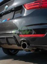 RW Carbon Performance Style Carbon Fiber Diffuser BMW F32 | F33 | F36 2014-2020                                     - bmwf32010 - Image 6