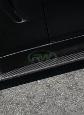 RW Carbon Fiber Side Skirt Extensions BMW F32 | F33 | F36 2014-2020                                     - bmwf32015 - Image 3