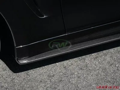 RW Carbon Fiber Side Skirt Extensions BMW F32 | F33 | F36 2014-2020 - bmwf32015