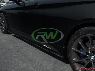 RW Carbon Fiber Side Skirt Extensions BMW F32 | F33 | F36 2014-2020 - bmwf32015