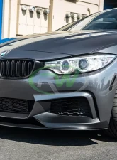 RW Carbon Performance Style Front Lip w/ SLiPLO Anti-Scrape Kit BMW F32 | F33 | F36 2014-2020                                     - bmwf32016-1 - Image 5