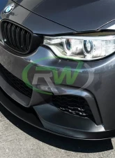 RW Carbon Performance Style Front Lip w/ SLiPLO Anti-Scrape Kit BMW F32 | F33 | F36 2014-2020                                     - bmwf32016-1 - Image 3
