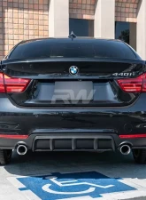 RW Carbon Perfomance Style Polypropylene Diffuser BMW 4 Series F32 | F33 | F36 2014-2020                                     - bmwf32017 - Image 3