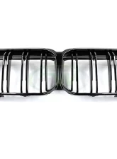 RW Carbon Gloss Black Dual Slat Grilles BMW F44 2-Series 2021-2023                                     - bmwf44001 - Image 2