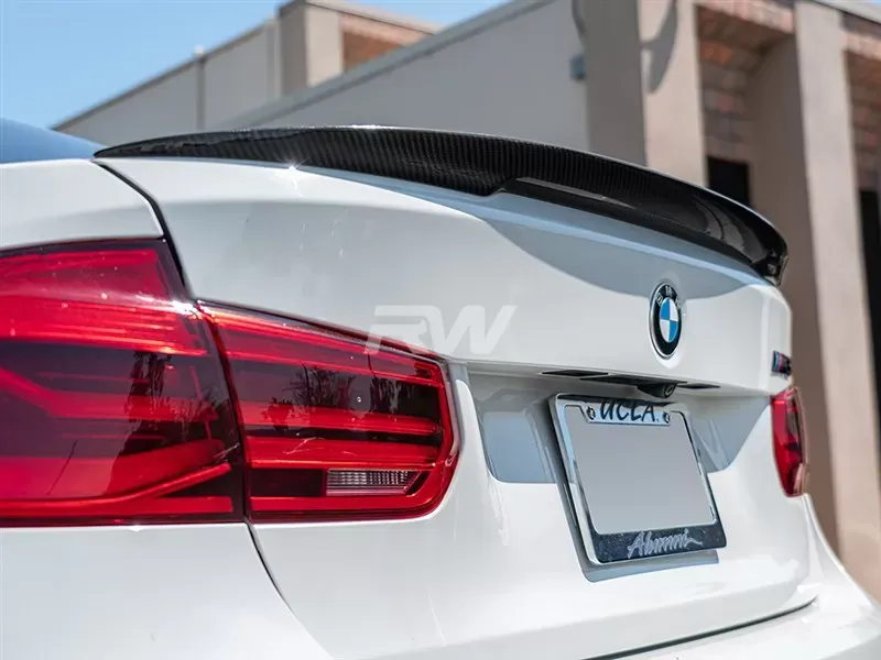 RW Carbon Performance Style CF Trunk Spoiler w/ 3M Tape BMW M3 F80?2015-2020 - bmwf80001-1