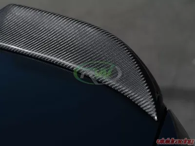 RW Carbon CS Style CF Trunk Spoiler w/ 3M Tape BMW M3 F80 | F30 2012-2020 - bmwf80003-1