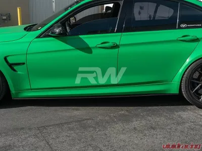 RW Carbon 3D Style CF Side Skirt Extensions BMW F80 M3 2015-2020 - bmwf8005