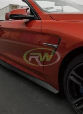 RW Carbon GTX Carbon Fiber Side Skirt Extensions BMW F80 M3 | F82 F83 M4 2015-2020                                     - bmwf82m407 - Image 2