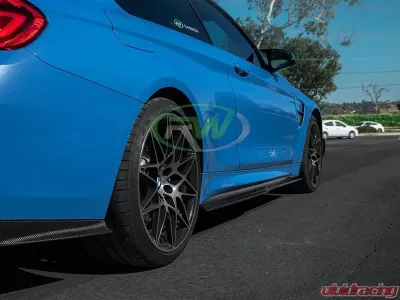 RW Carbon GTX Carbon Fiber Side Skirt Extensions BMW F80 M3 | F82 F83 M4 2015-2020 - bmwf82m407