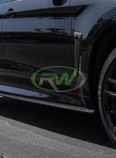 RW Carbon CF Side Skirt Extensions BMW F16 X6 | F86 X6M 2014-2018                                     - bmwf8503 - Image 6