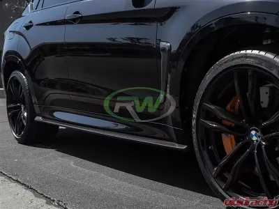 RW Carbon CF Side Skirt Extensions BMW F16 X6 | F86 X6M 2014-2018 - bmwf8503