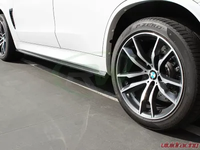 RW Carbon CF Side Skirt Extensions BMW F16 X6 | F86 X6M 2014-2018 - bmwf8503