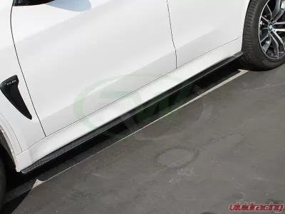 RW Carbon CF Side Skirt Extensions BMW F16 X6 | F86 X6M 2014-2018 - bmwf8503