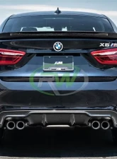 RW Carbon 3D Style Carbon Fiber Diffuser BMW F86 X6M 2015-2018                                     - bmwf8601 - Image 2