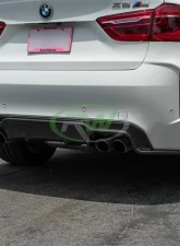 RW Carbon 3D Style Carbon Fiber Diffuser BMW F86 X6M 2015-2018                                     - bmwf8601 - Image 3