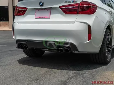 RW Carbon 3D Style Carbon Fiber Diffuser BMW F86 X6M 2015-2018 - bmwf8601