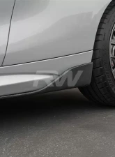 RW Carbon Fiber Side Skirt Winglets BMW F87 M2 2016-2018                                     - bmwf8702 - Image 6