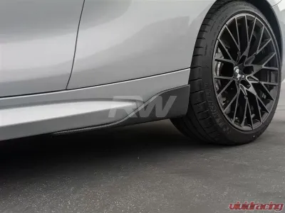 RW Carbon Fiber Side Skirt Winglets BMW F87 M2 2016-2018 - bmwf8702