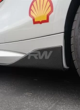 RW Carbon Fiber Side Skirt Winglets BMW F87 M2 2016-2018                                     - bmwf8702 - Image 2