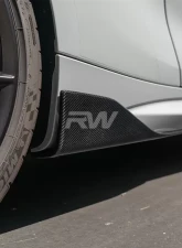 RW Carbon Fiber Side Skirt Winglets BMW F87 M2 2016-2018                                     - bmwf8702 - Image 3