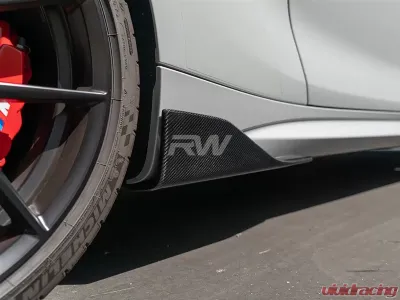 RW Carbon Fiber Side Skirt Winglets BMW F87 M2 2016-2018 - bmwf8702
