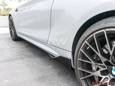 RW Carbon Fiber Side Skirt Winglets BMW F87 M2 2016-2018 - bmwf8702