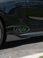 RW Carbon Fiber Side Skirt Winglets BMW F87 M2 2016-2018                                     - bmwf8702 - Image 5